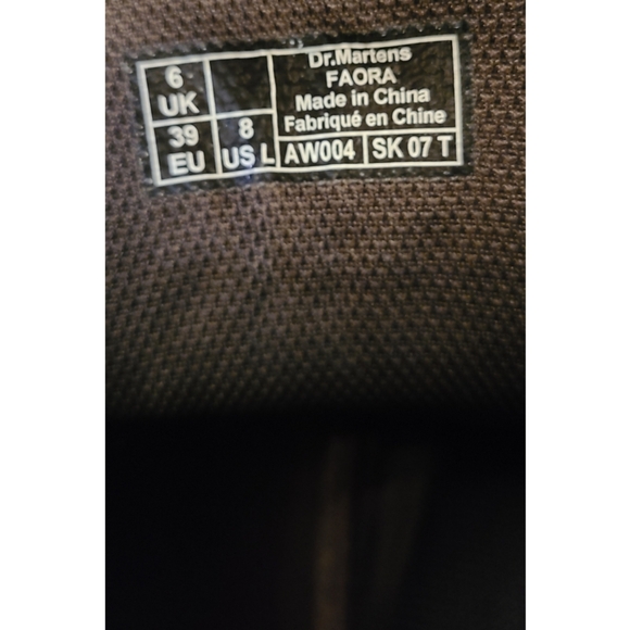Dr. Martens Faora Mid Top Brown Leather Boot Size 8 - Picture 5 of 15